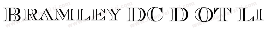 Bramley DC D OT Light Regular字体转换